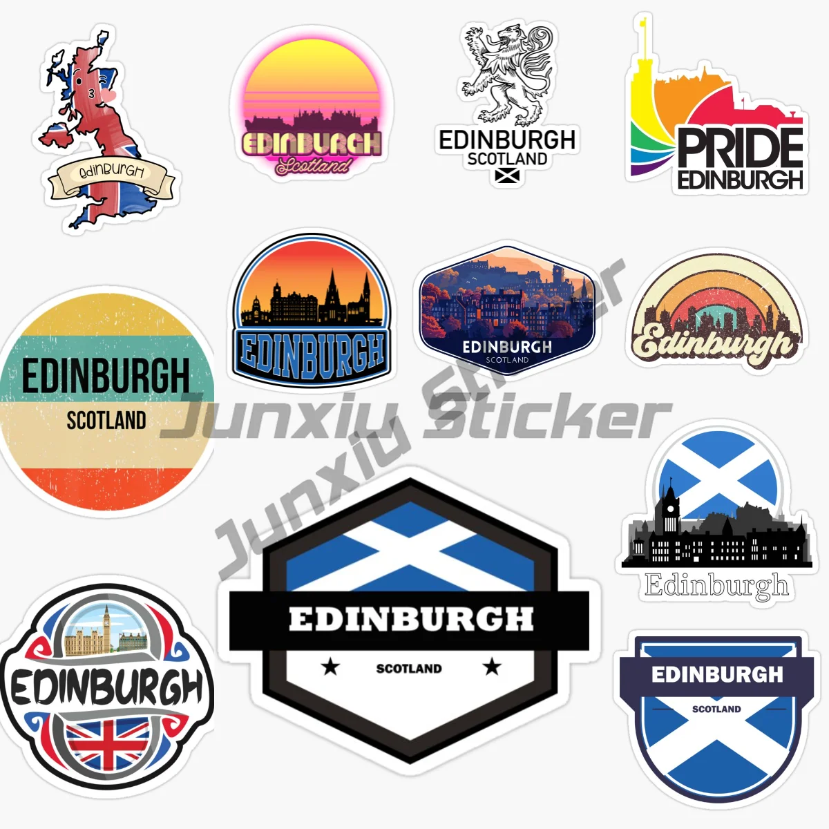 

EDINBURGH SCOTLAND Landscape Car Sticker Self Adhesive Vinyl Waterproof Decal Car Sticker Accessories KK Decoration Decals