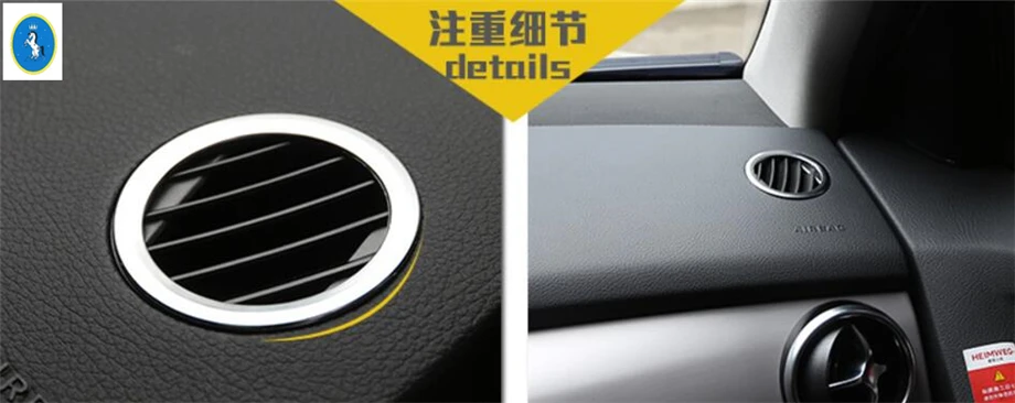 

Yimaautotrims Auto Accessory Front Side Air Conditioning AC Outlet Vent Cover Trim 2 Piece For Mercedes Benz GLS X166 2017 2018