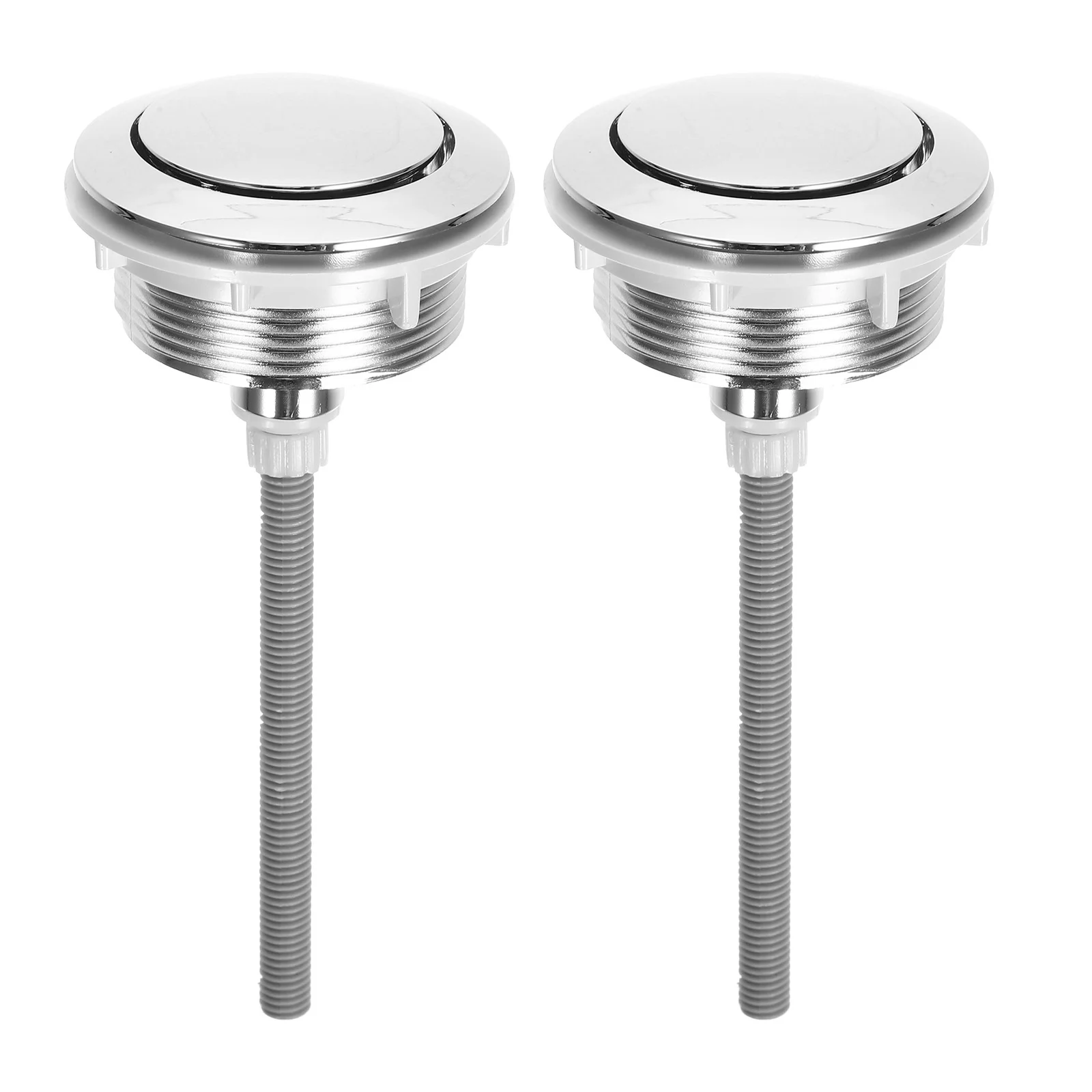 

2 Pcs Water Tank Push Button Toilet Universal Flush Buttons Closestool Supplies