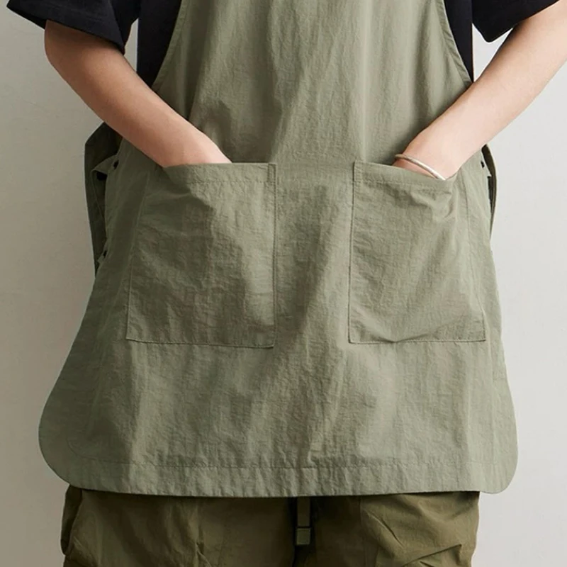 Waterproof Outdoor Vest Apron Barber Coffee Shop Catering Cover Adjustable Reversible Men's and Women's Work Clothes