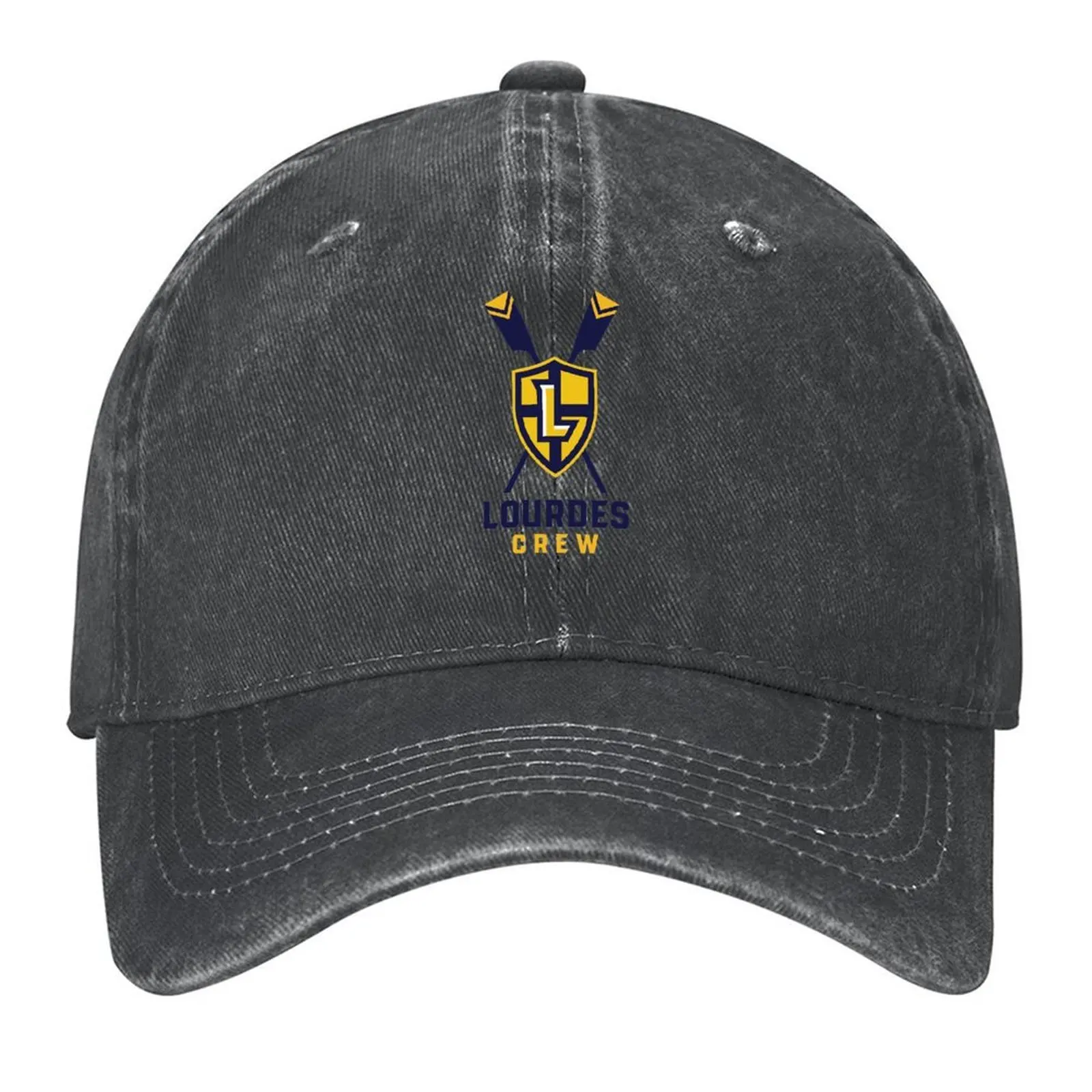 

Lourdes Crew Double Oars and Shield Baseball Cap Hat Beach Vintage Hood For Women Men's