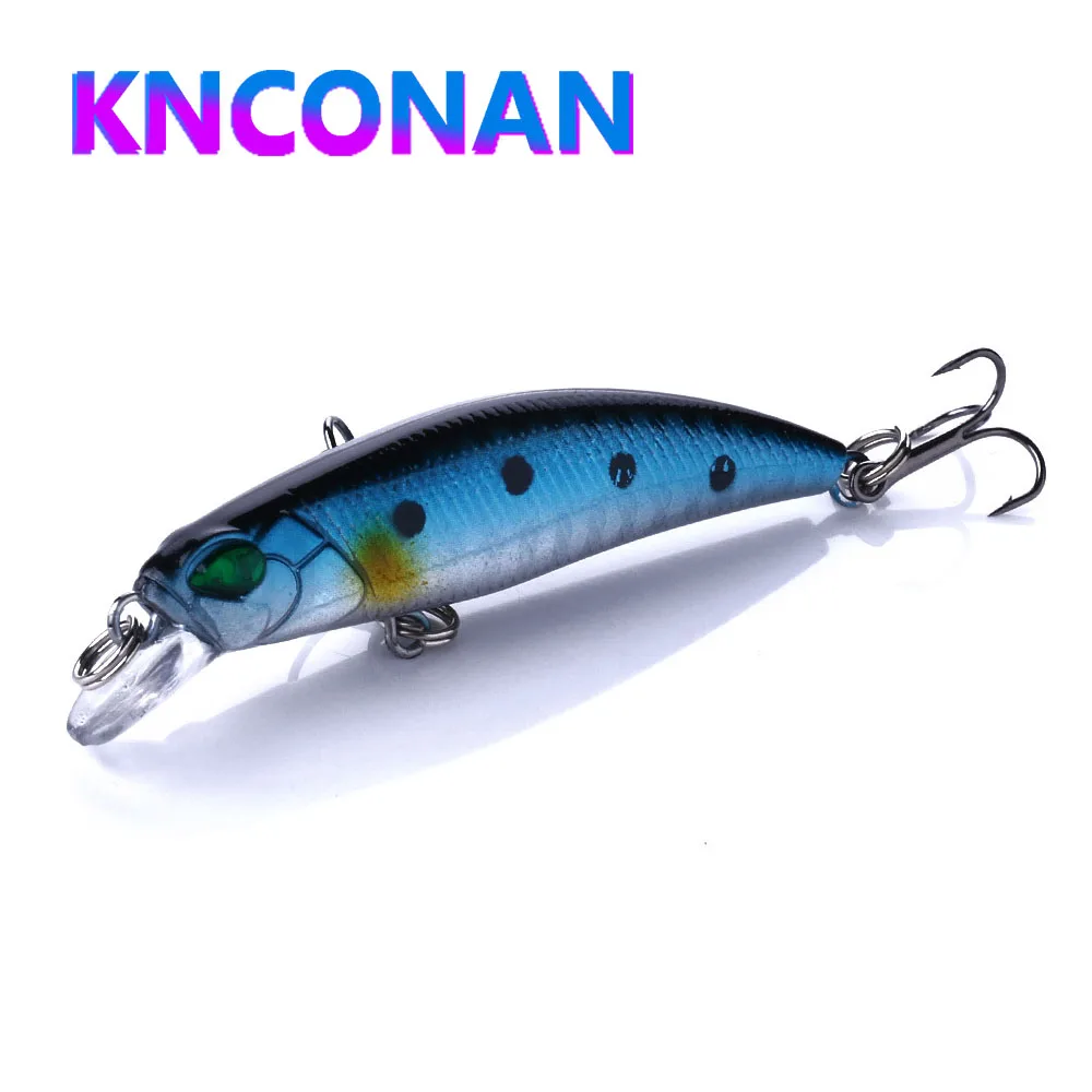 

70mm 4.3g Slow Sinking Minnow Jerkbait Fishing Lures Laser Wobbler Long Cast Artificial Hard Bait Trout Pesca Tackle Accessories