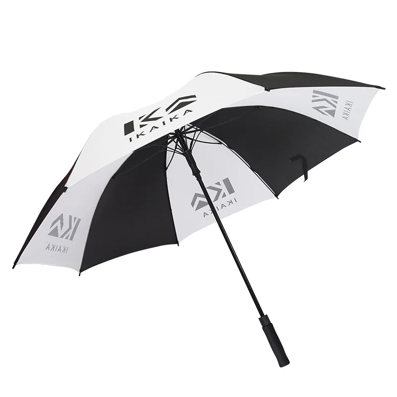 Promotional product Advertising items Umbrella With Logo Prints 27 Inch Fiberglass Straight Extra Long Golf Umbrella