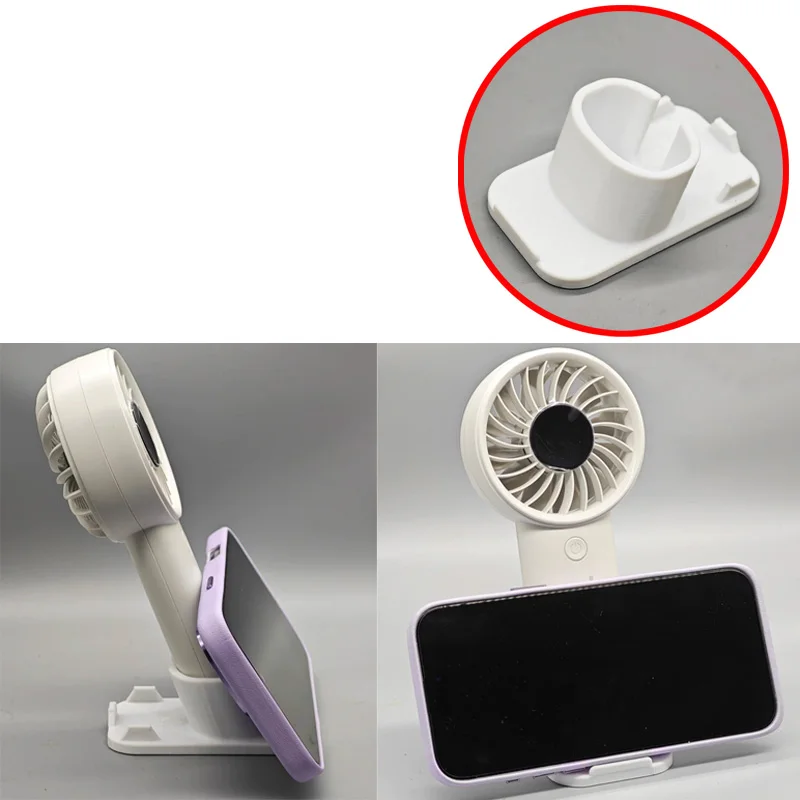 1PCS Mini Fan Mobile Phone Hand-free Bracket Holder for JISULIFE Life 4 Turbo Fan Fixed Mount Vertical Desktop Stand Base