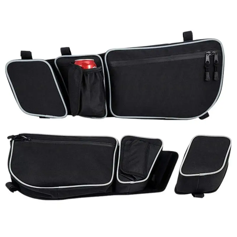 Car Seat Side Pocket Off-road Vehicle Side Door Bags Set Of 2 SUV Front Door Organizer Bag Driver And Passenger Side Storage Bag