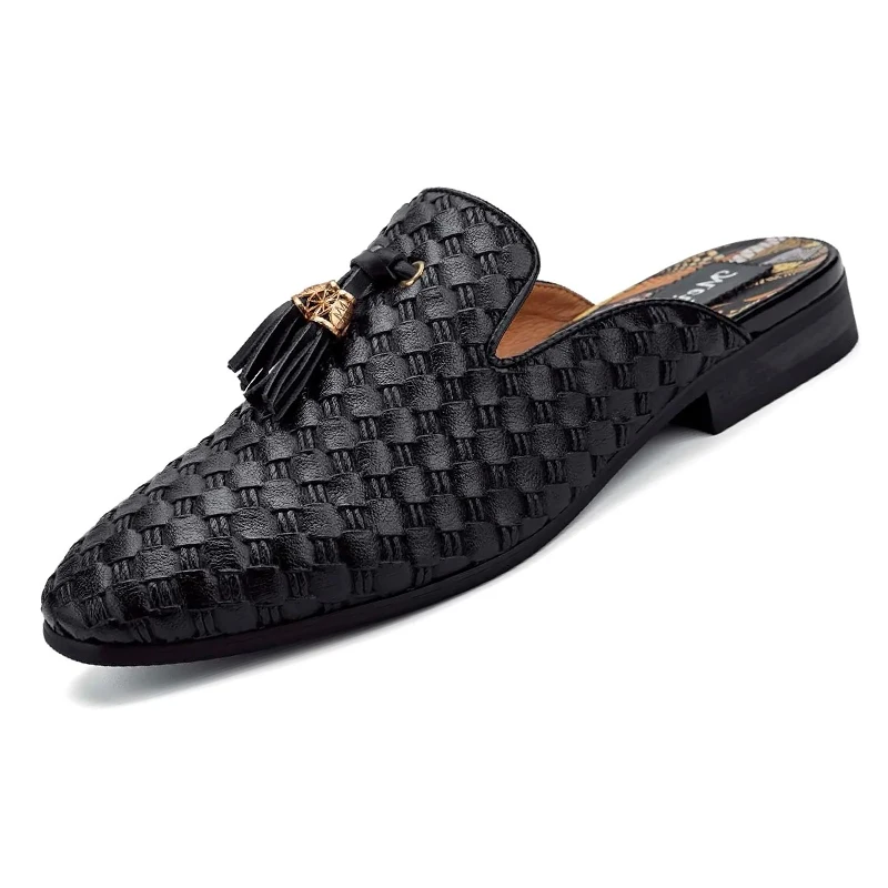 

Men Backless Loafers Fashion Open Back Loafers Backless Casual Slippers for Men
