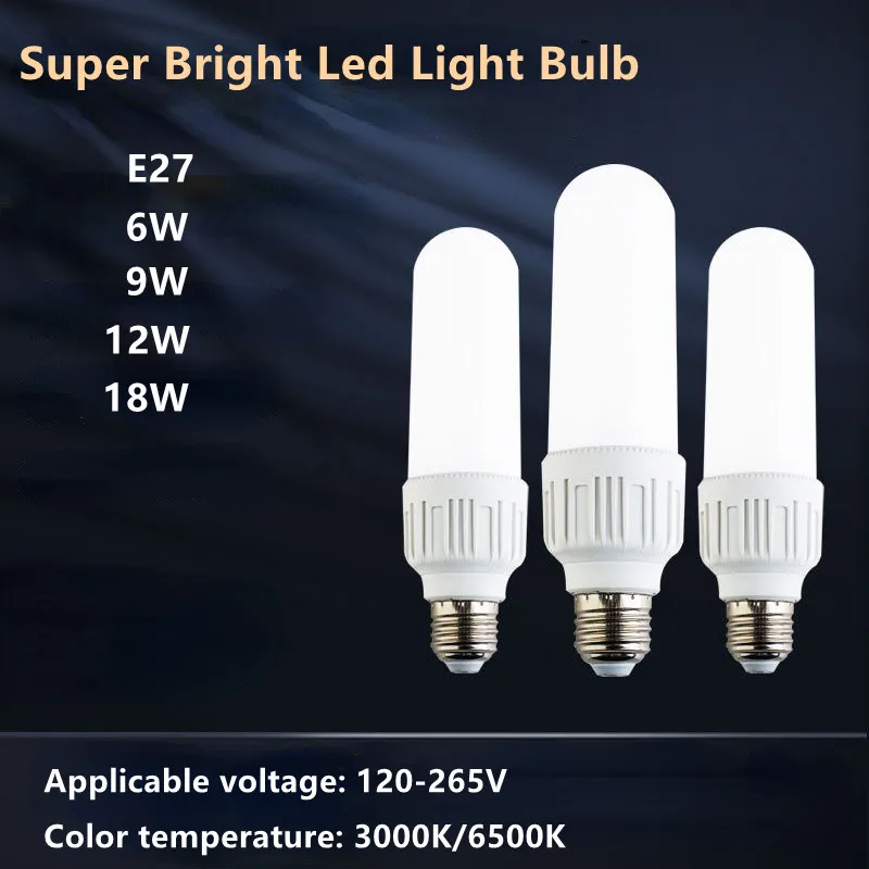 2pcs Super Bright LED Bulb E27 6W 9W 12W 18W Lamparas Led Table Light Lighting Living Room Home Luminair Led Light Bulb