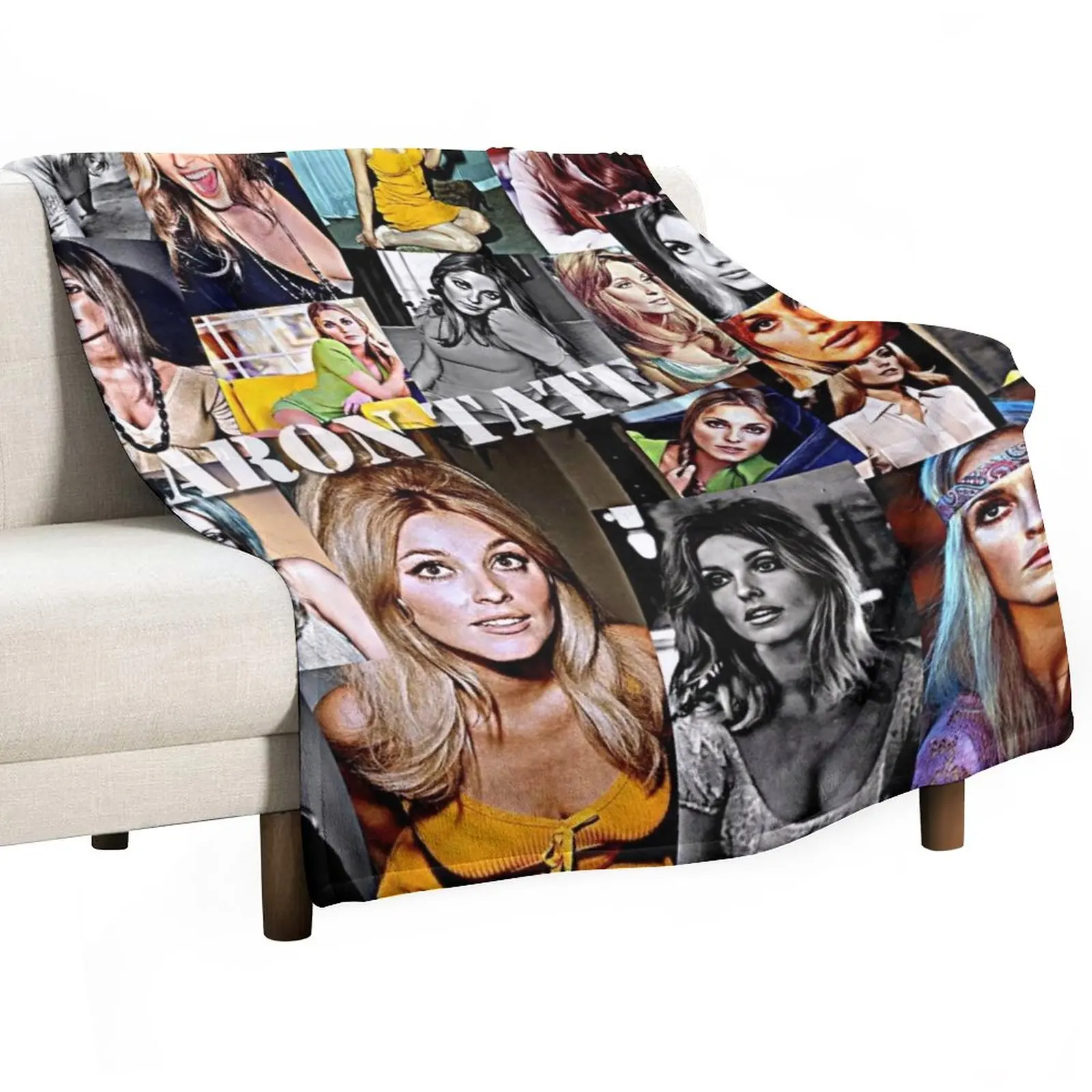 New sharon tate Throw Blanket Decorative Sofa Blankets Soft Plush Plaid Fluffy Soft Blankets Giant Sofa Blanket