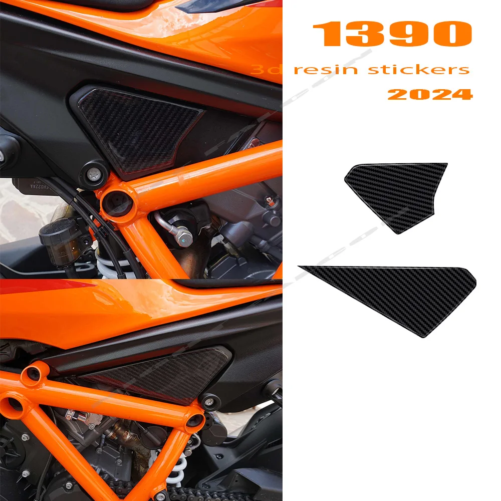 

For 1390 Super Duke R 2024 Motorcycle 1390 super duke r Accessories 3D Epoxy Resin Sticker Frame area Protection Kit