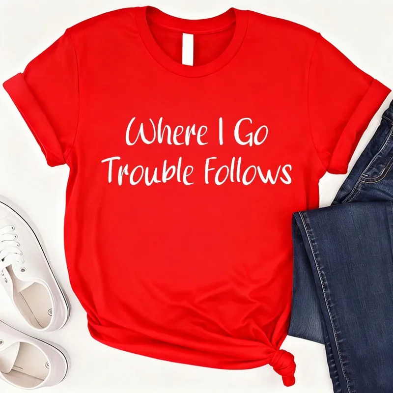 أين أذهب مشاكل تتبع مضحك لطيف زوجين مطابقة القطن تي شيرت الكرتون مضحك تي شيرت الهجومية تي شيرت مطبوع رداء علوي غير رسمي #4