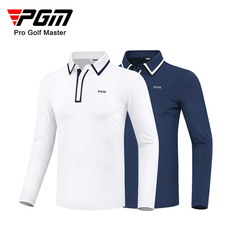 T-Shirt męski z długim rękawem PGM Golf wygodne zimowe koszulki Polo torba na sprzęt do golfa dla mężczyzn Golf odzież sportowa rekreacyjna T Shirt