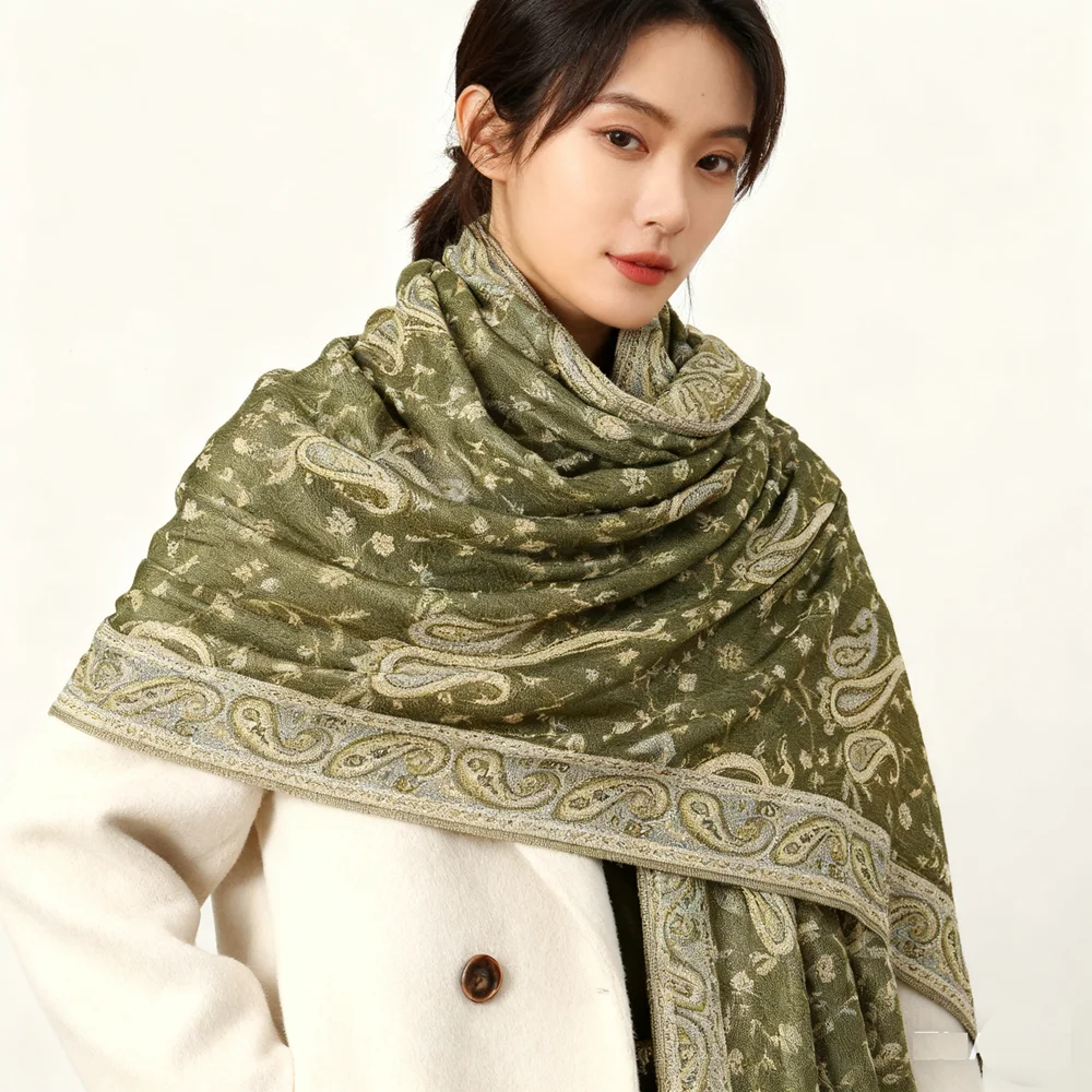 

Шаль с принтом кешью, шарф, мусульманский платок, хиджаб с кисточками, женские банданы, повязка на голову, Bufanda, платок, уличная солнцезащитная накидка