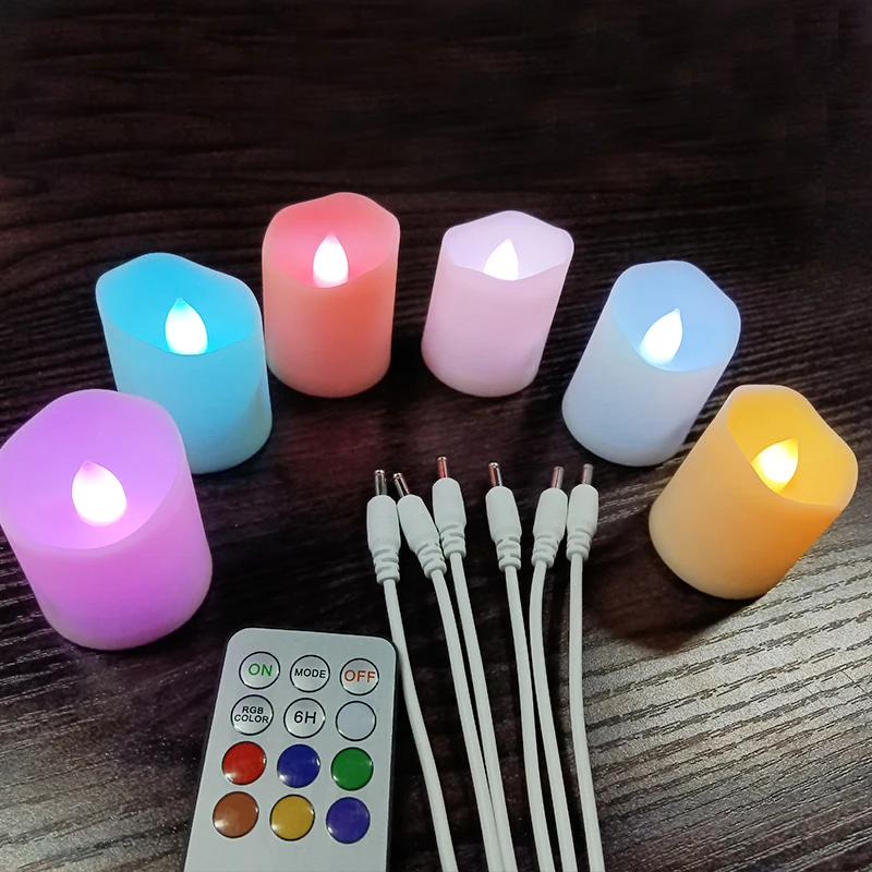 LED candles Remote Control  With 4 hours or 6 hours timed Flashing Remote Infrared Remote Control Led Candle With Remote Control