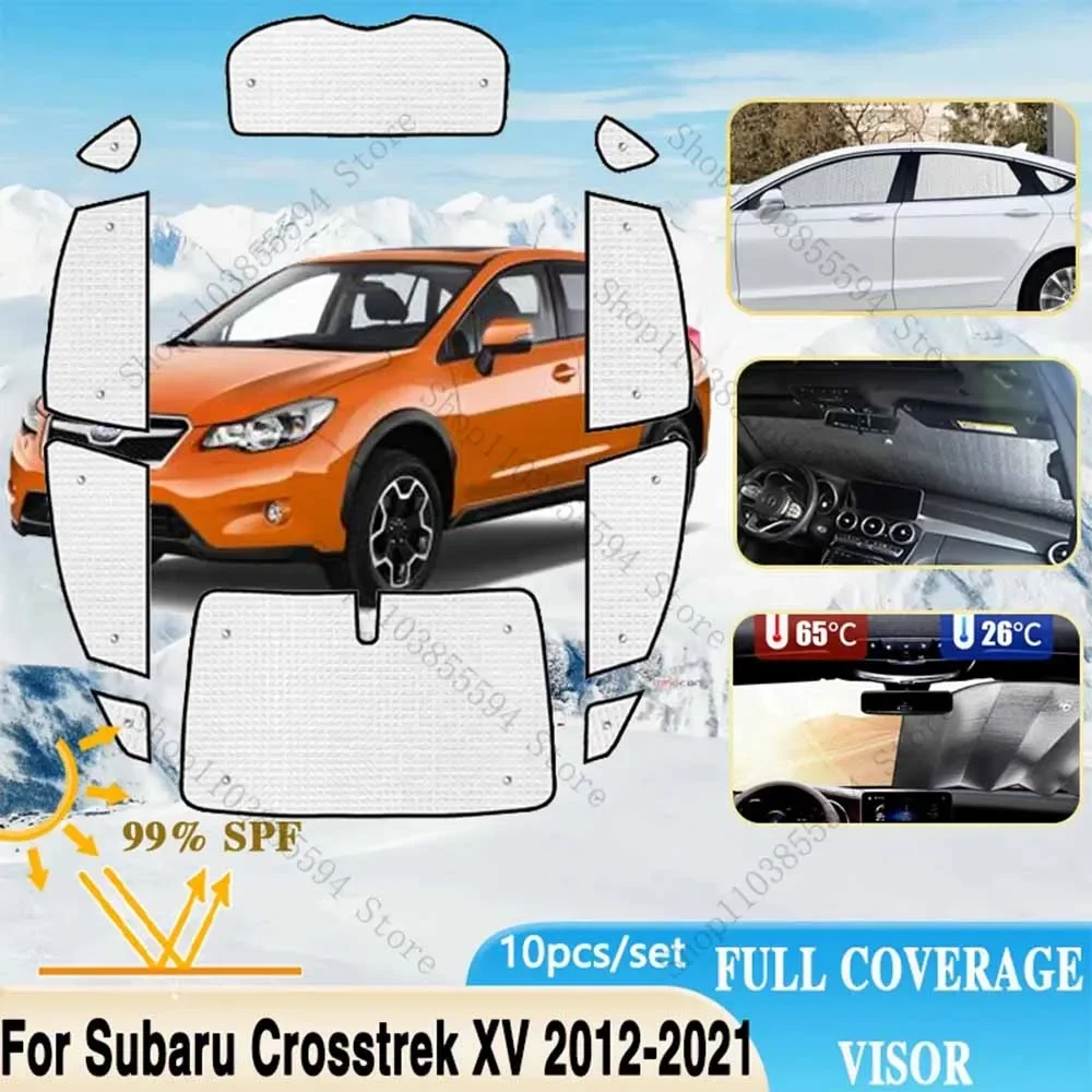 

Солнцезащитные очки с полным покрытием для Subaru Crosstrek XV GP GT 2012 ~ 2021, полноразмерный козырек на лобовое стекло, автомобильные аксессуары 2020 2019