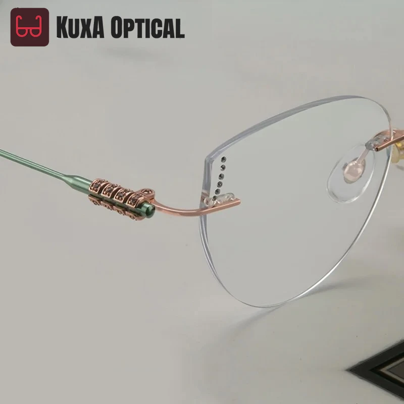 

Cat Eye Glasses Woman Clear Lenses Elegant Prescription Glasses Lady Diamonds Glasses Transparent Glass Fashion Gafas with Stone