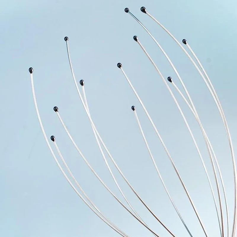 1 قطعة الفولاذ المقاوم للصدأ تدليك مخلب فروة الرأس هرش حكة المخلص الأخطبوط رئيس مدلك محفورة رئيس الاسترخاء الدماغ #1