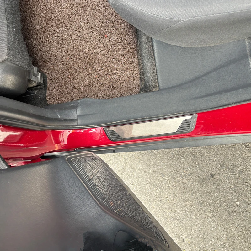 Car Accessories For Toyota Raize 2019 2021 2022 2023 2024 2025 Door Sill Pedal Guards Stainless Welcome Kick Scuff Plate Protect