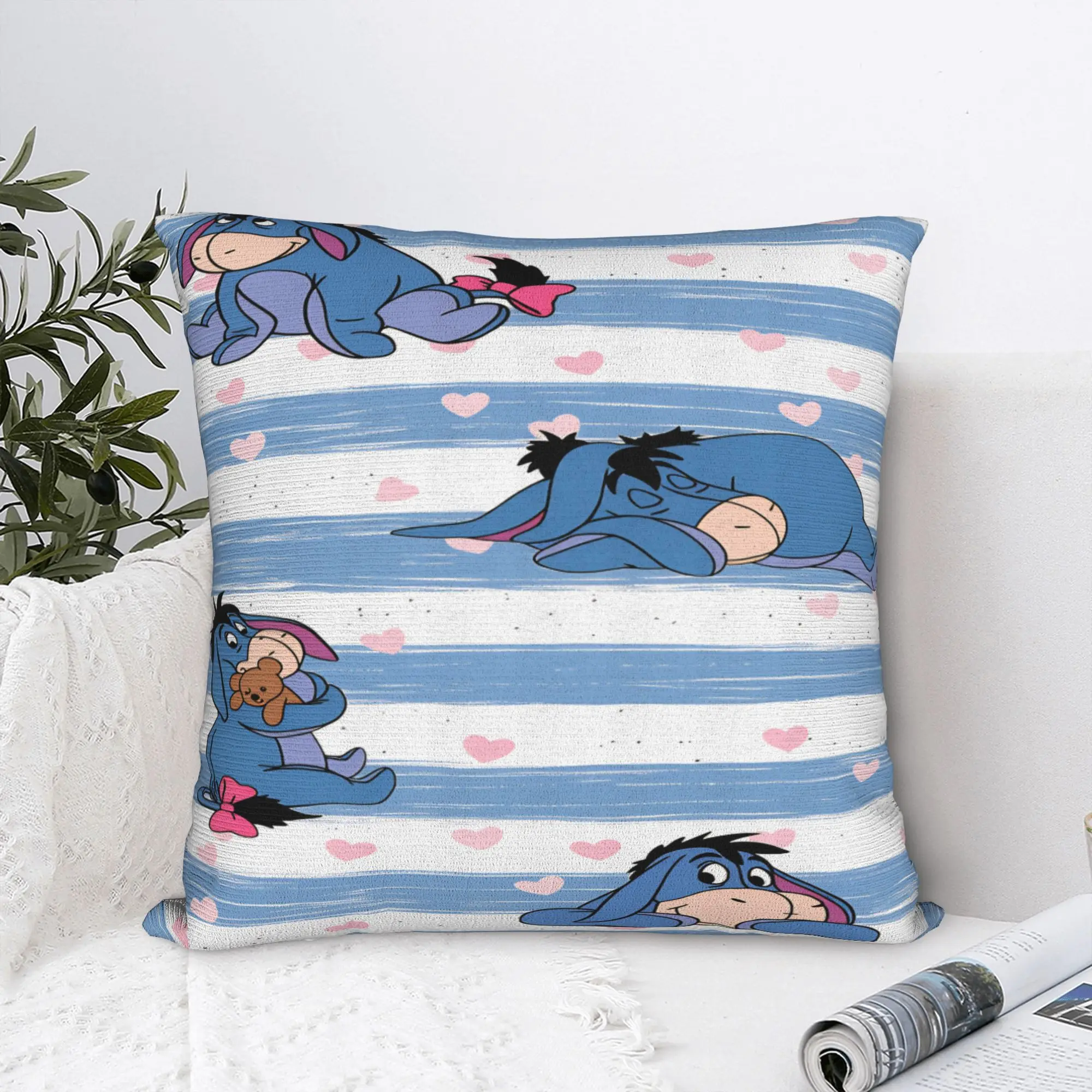 Winnie The Pooh Pillow Case Eeyore Vintage Pillow Cover Soft Pillowcases For Couch Sofa Bedroom