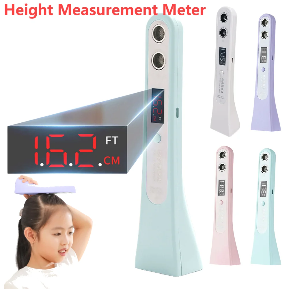 Dispositivo di misurazione dell'altezza digitale intelligente Strumento di misurazione dell'altezza ad ultrasuoni Dispositivo di misurazione dell'altezza wireless portatile per bambini
