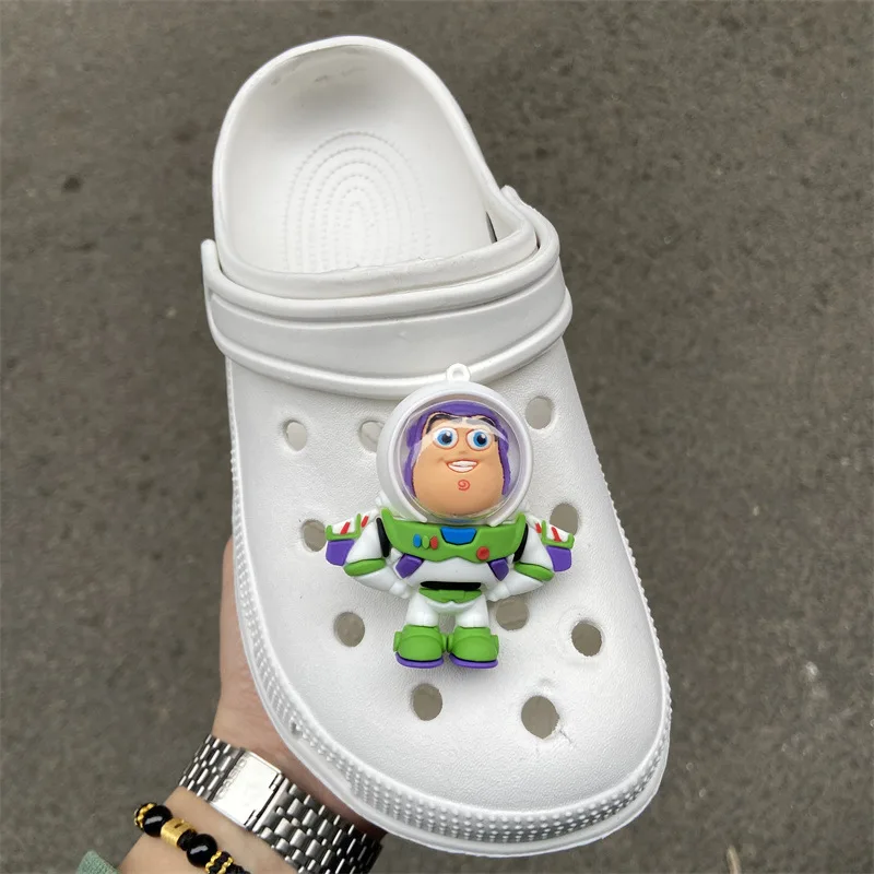 Mesuca Personality Cute Cartoon 3D Woody Buzz Shoe Charms Funny DIY Sandal & Clog Decorations Holiday Gift For Boys And Girls image 2
