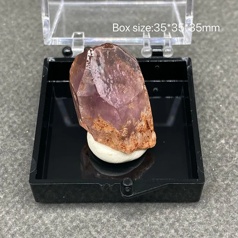 

100% natural Uruguay purple crystal stone mineral specimen healing crystal gemstone collection+Box size:35*35*35mm