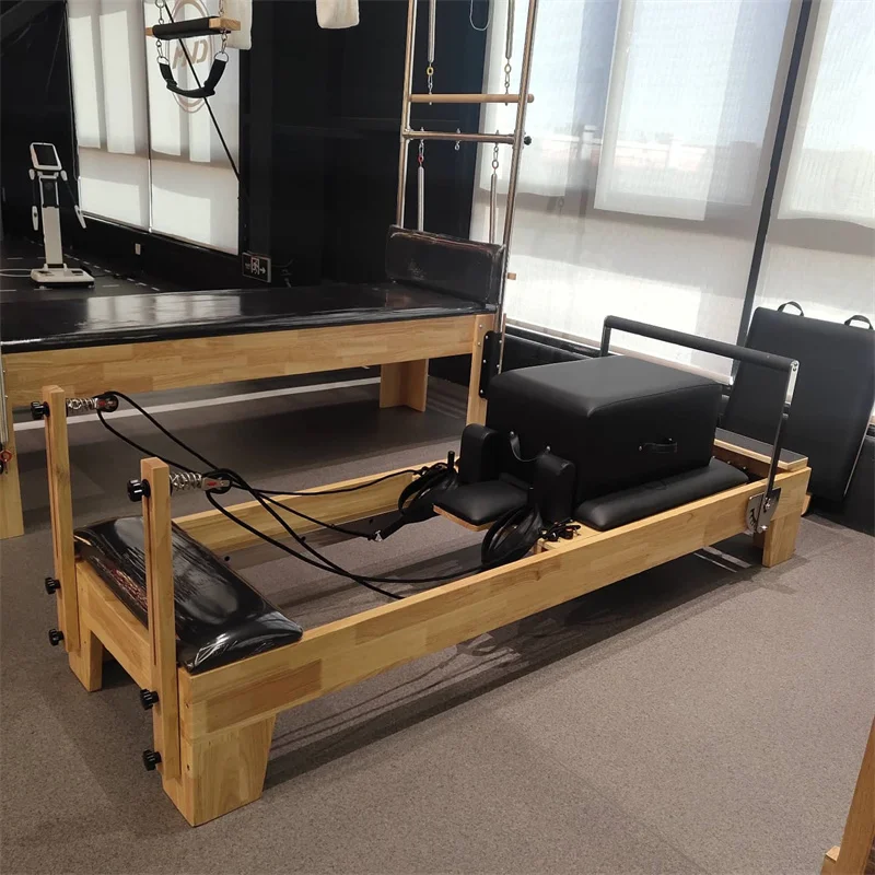Durable Portable Pilates Reformer Yoga Bed Exercise Equipment Professional Home Pilates Machine Manufactured Wood Body Health Mi