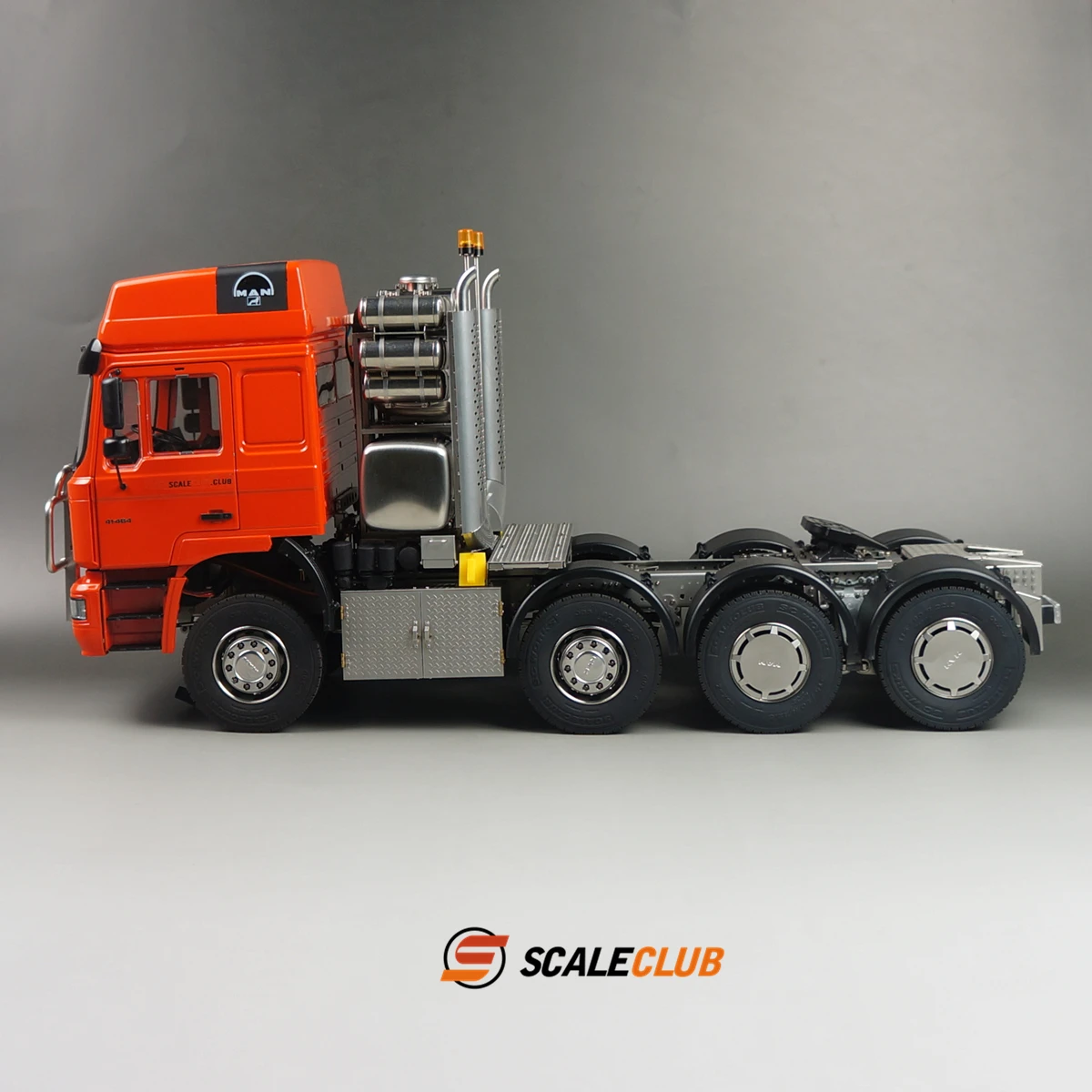 Scaleclub Model 1/14 For MAN F2000 8X8 All-metal Heavy Tow Metal Door Car Shell Equipment Rack For Tamiya RC Trailer Tipper