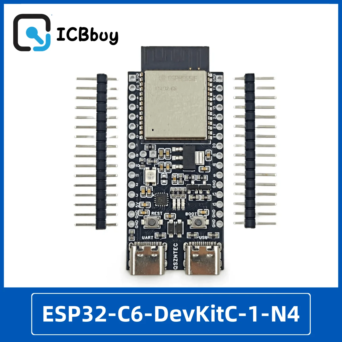 ESP32-C6 Core Board ESP32-C6-DevKitC-1 WIFI6 BLE Zigbee Ultra-low Power Consumption Compatible ESP32-WROOM Series Modules