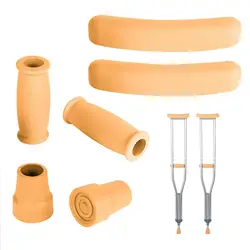 3Pcs Crutch Pads Crutches Accessories Crutch Tips Crutches Cushion Set for Adults Senior Women Walking Arm Crutches Kids