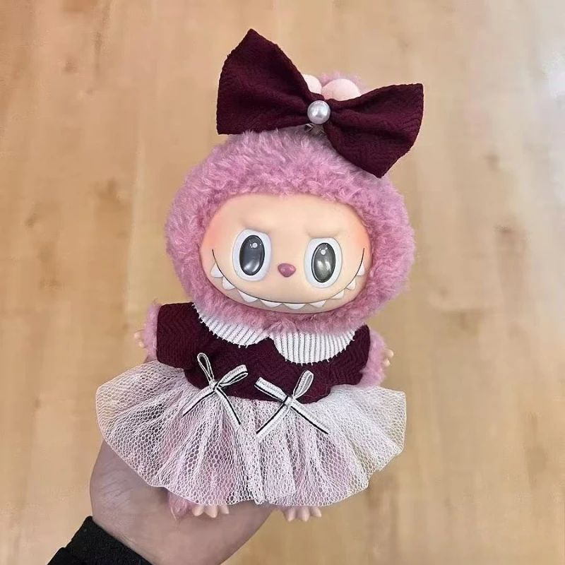 Cute Doll Clothes Outfit For 17cm Labubu V2 V1 Doll's Kawaii Clothing Different styles Cosplay dress Kid Toy Gifts For Labubu