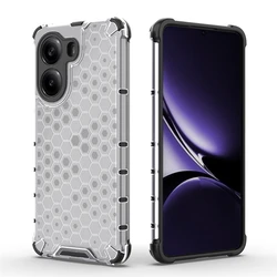 Transparent Phone Case For Xiaomi Poco X7 Pro Anti-knock Honeycomb Armor Back Case For Poco X7 Pro 5G Cover For Poco X7 Pro Case