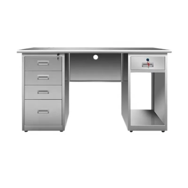 

Steel Office Writing Desk Stainless Steel Work Table Office Desk