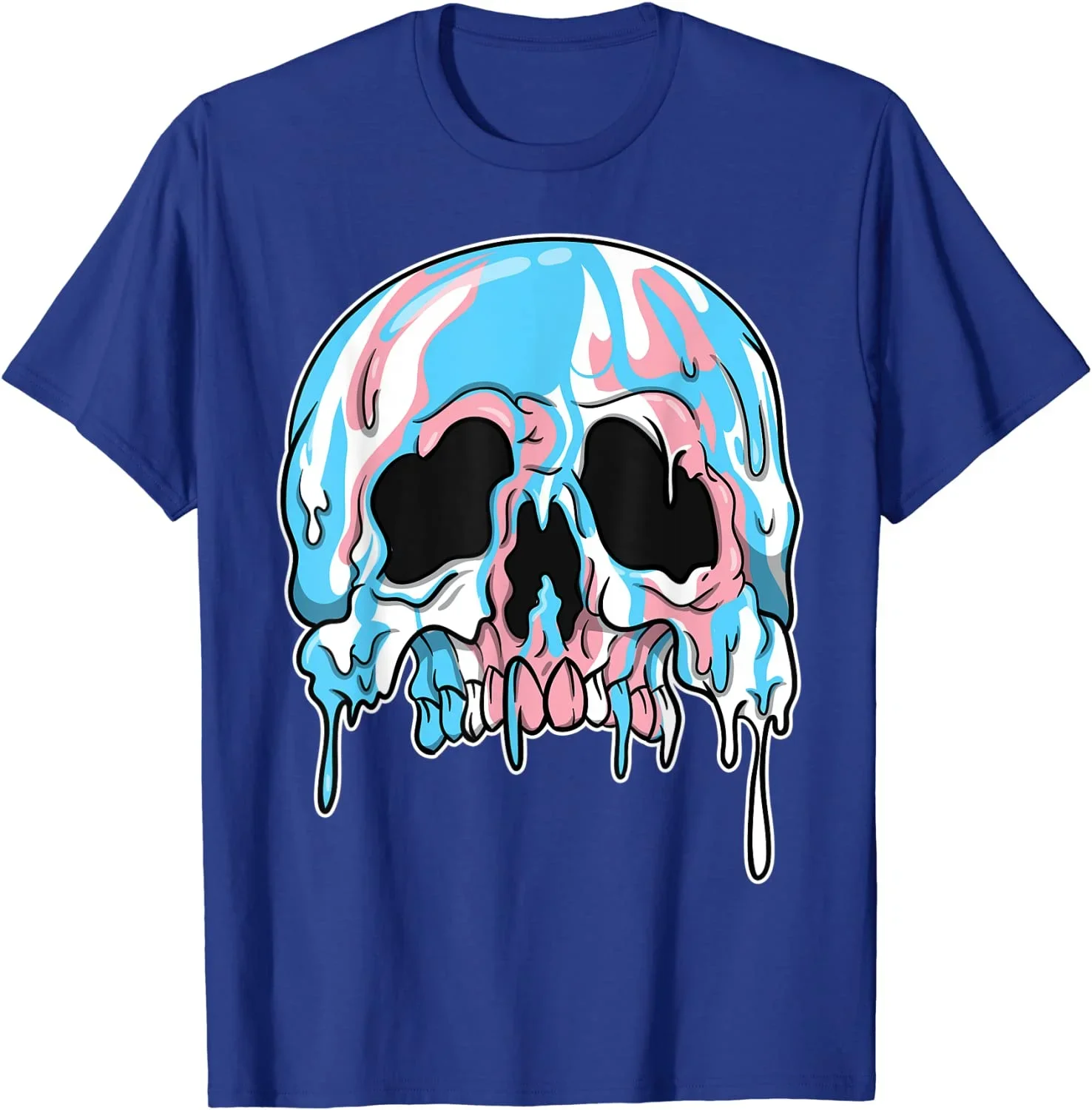 Transgender Candle Sugar Skull Gay Pride T-Shirt