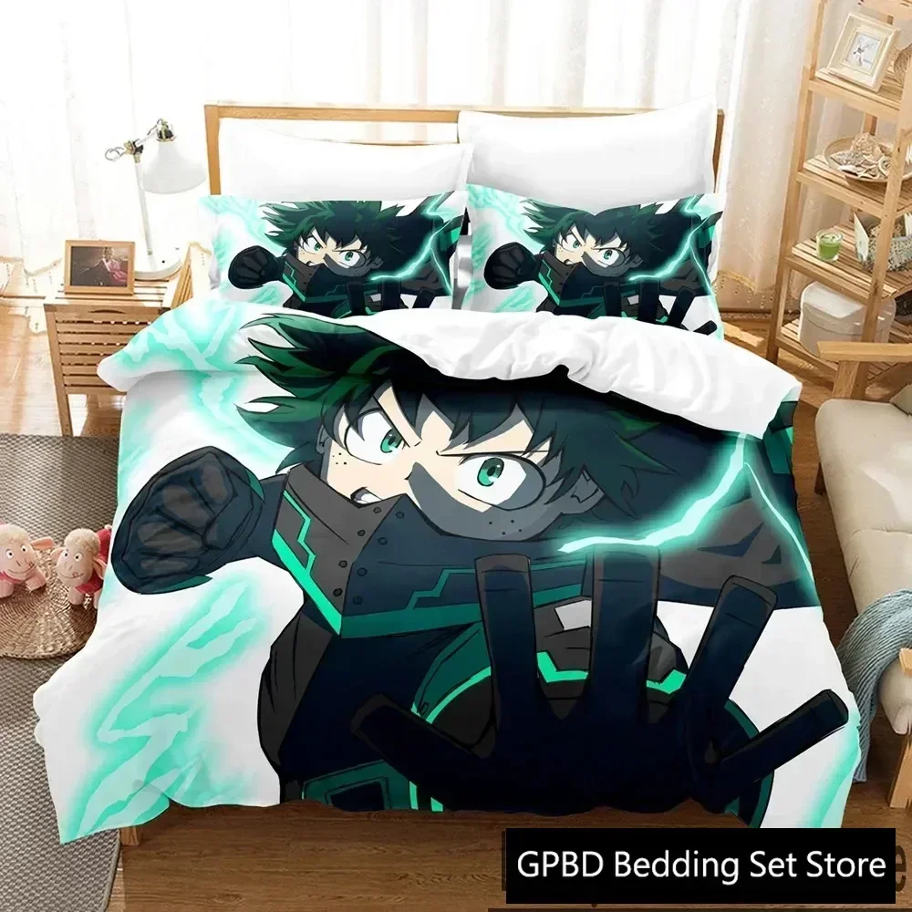 Anime My Hero Academia Supplies Set Duvet Cover Set Bedding Sets Adults Bed With Pillowcases No Filling Luxury Birthday Gifts
