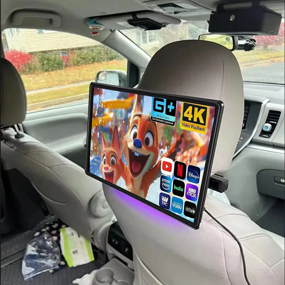 13,5 inch Auto Hoofdsteunmonitor Android 14 Tablet PC HD 1080P WIFI/Bluetooth/HDMI/FM/Mirror Link/Miracast 2G+32GB ROM Monitor