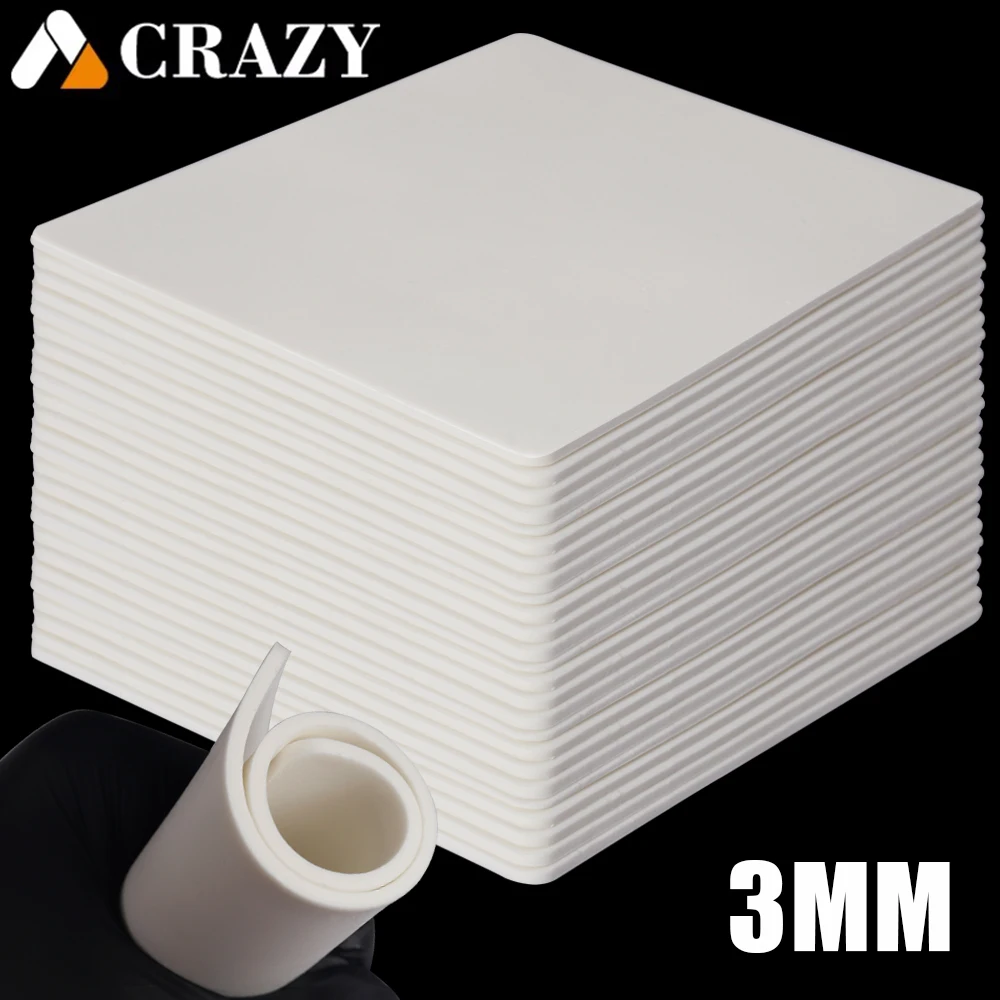 

3mm White Tattoo Practice Skin Blank Fake Tattoo Training Skin Synthetic Leather for Permanent Makeup Tattoo Accessories