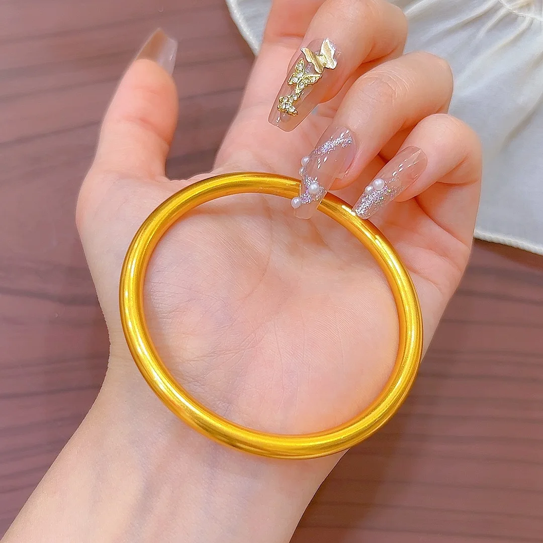 

Золотой магазин 9999, 24-каратное настоящее золото, браслет древнего наследия, женское матовое кольцо с закрытым лицом, ювелирные изделия