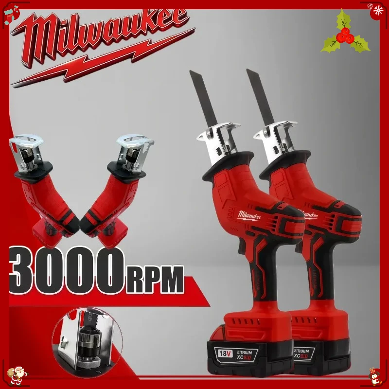 

Milwaukee Electric Cutting Saw Cordless Electric Reciprocating Saw Speed Cutting Power Tools Wood Metal Pipe Cutting Saw 18v