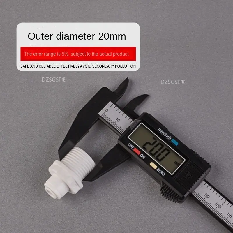 Fitting Connector for Aquarium RO Water Filter Reverse Osmosis System Fit 3/8" OD Tube 1/4" BSP Female POM Quick