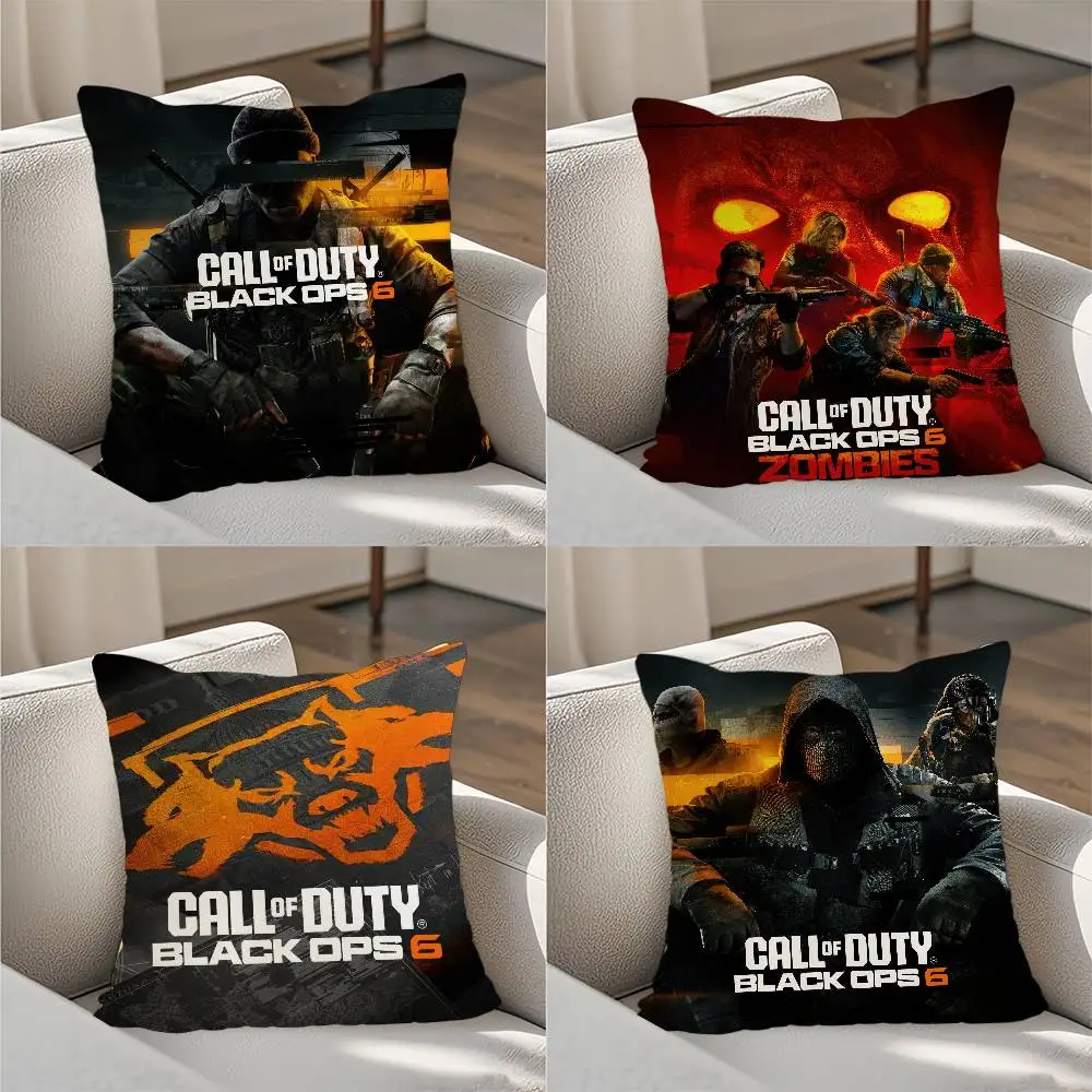 

C-Call of D-Duty 6 Pillow Case Luxury Double-sided For Car Pillows 45x45 Cushions Cover Home and Decoration Sofa Pillow case