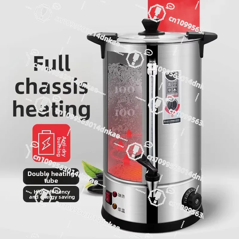 Commercial 304 Stainless Steel Electric Heating Bucket, Double-layer Household Electric Boiling Bucket, Large-capacity Milk Tea