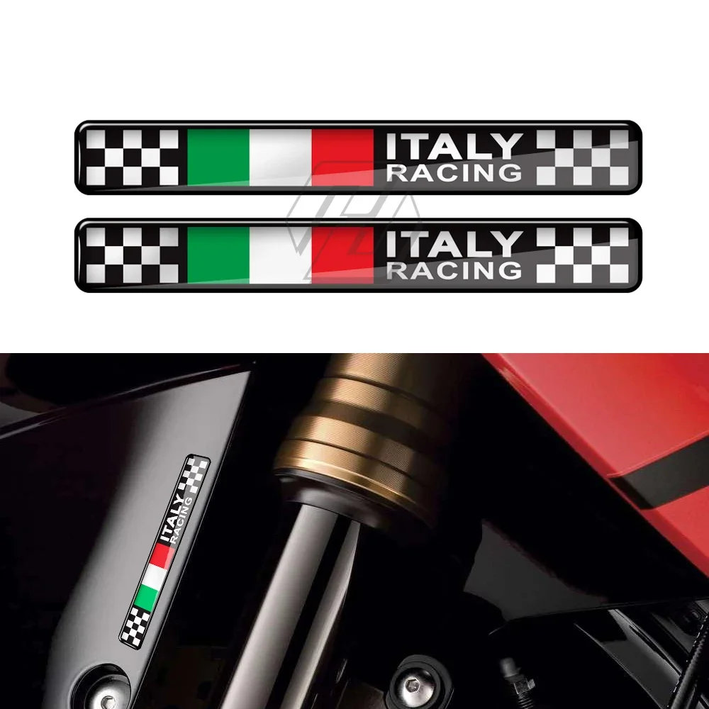 3D Resin Motorcycle Decal Italy Racing Sticker for Ducati Aprilia Kawasaki Yamaha Honda Triumph Motorbike