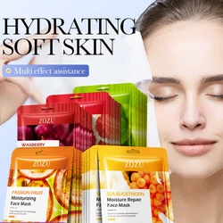 5Pcs Achieve Radiant and Supple Skin with Our Fruit-Infused Mask Set Featuring a Blend of red bayberry and Sea Buckthorn