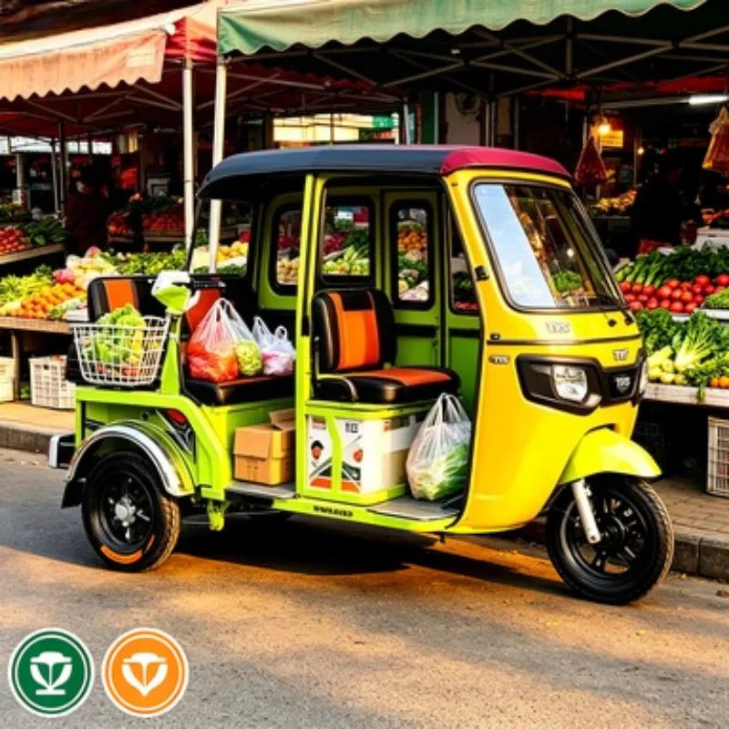 Wholesale 600W 48V Cargo Electric Trike Multifunction Tricycle Electric Bike 3 Wheel Cargo Ebike for Adults
