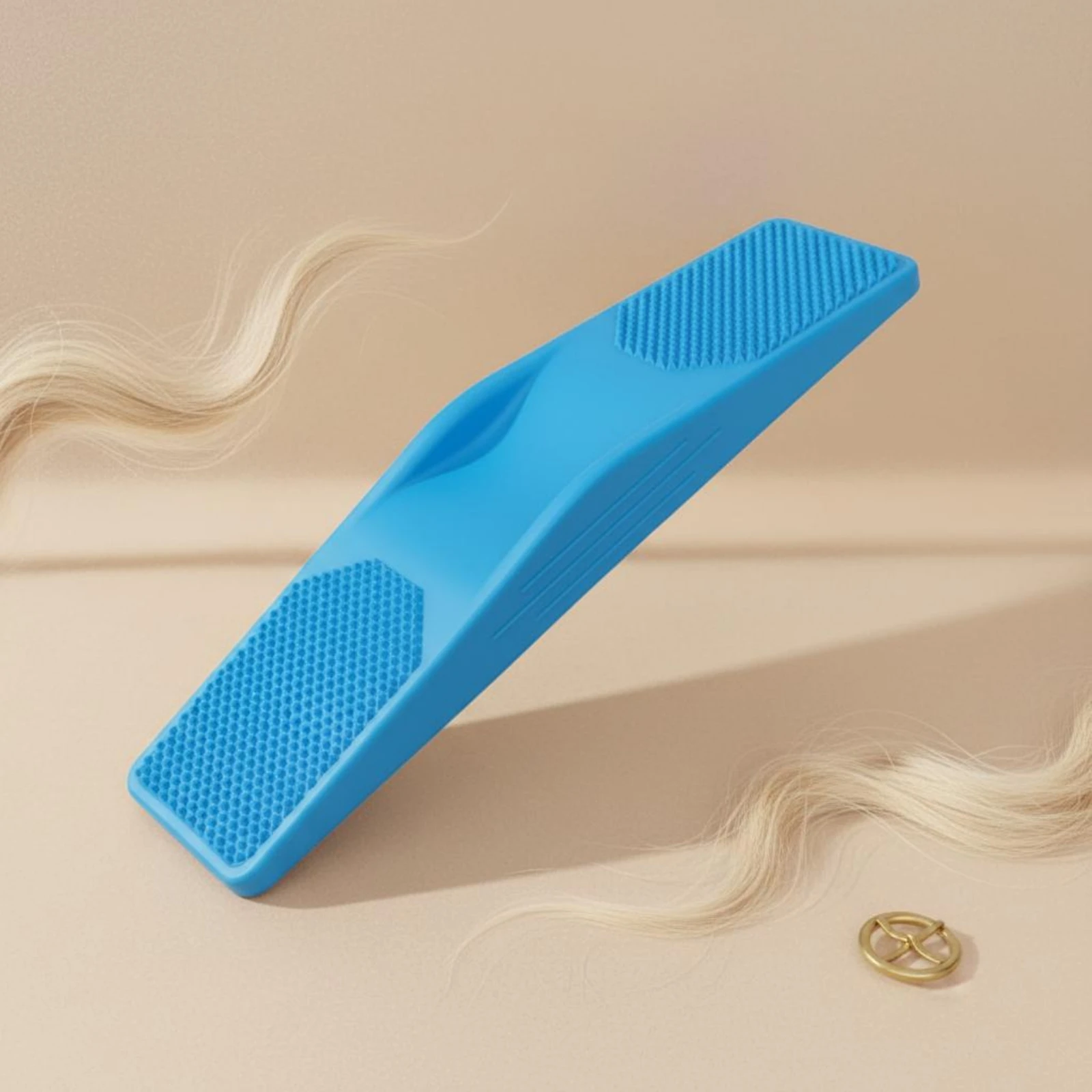 Horse Grooming Brush Rectangular Body Handheld Horse Brush Pet Care Removes Loose Hair Healthy Shiny Coat for Stable, Barn