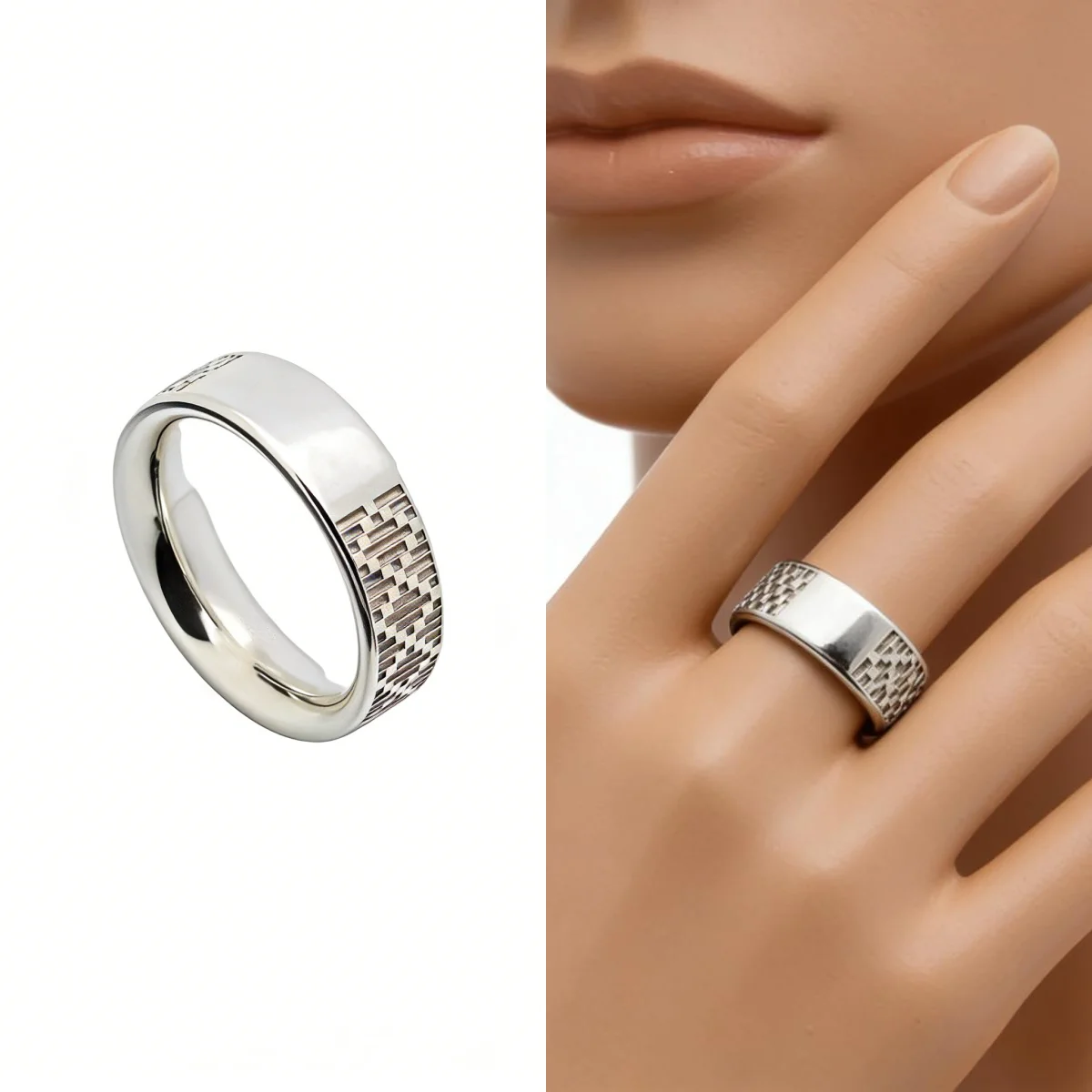 

Новое модное кольцо из чистого серебра S925 для мужчин и женщин, 2026 год, для повседневной носки