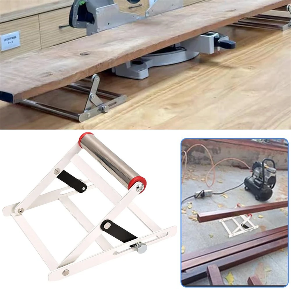 Cutting Machine Pallet Adjustable Lifting Portable Bracket Stainless Steel Auxiliary Support Bracket Foldable Stand Workbench