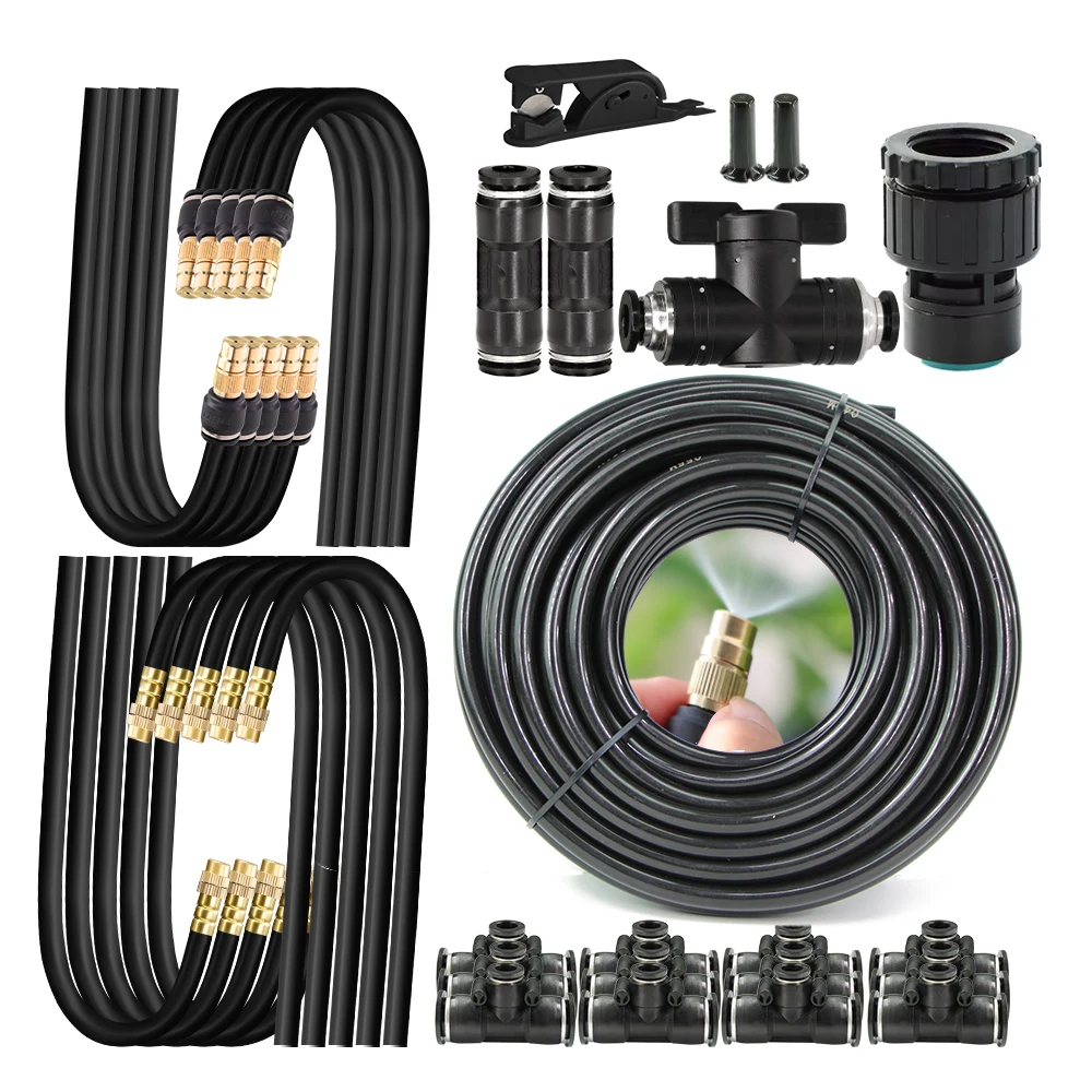 

DIY 3/8 "ПЭ шланг распылительный спринклер автоматическая система полива сад 20 см гибкая насадка туман спрей набор для орошения для патио