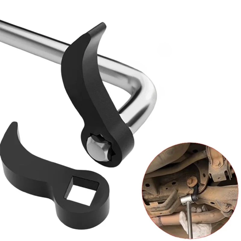 

Angle Type Half Axle Disassembly Tool,Drive Pry bar Adapter used for Open-end Wrenches,Disassembling Axles Repair Tool