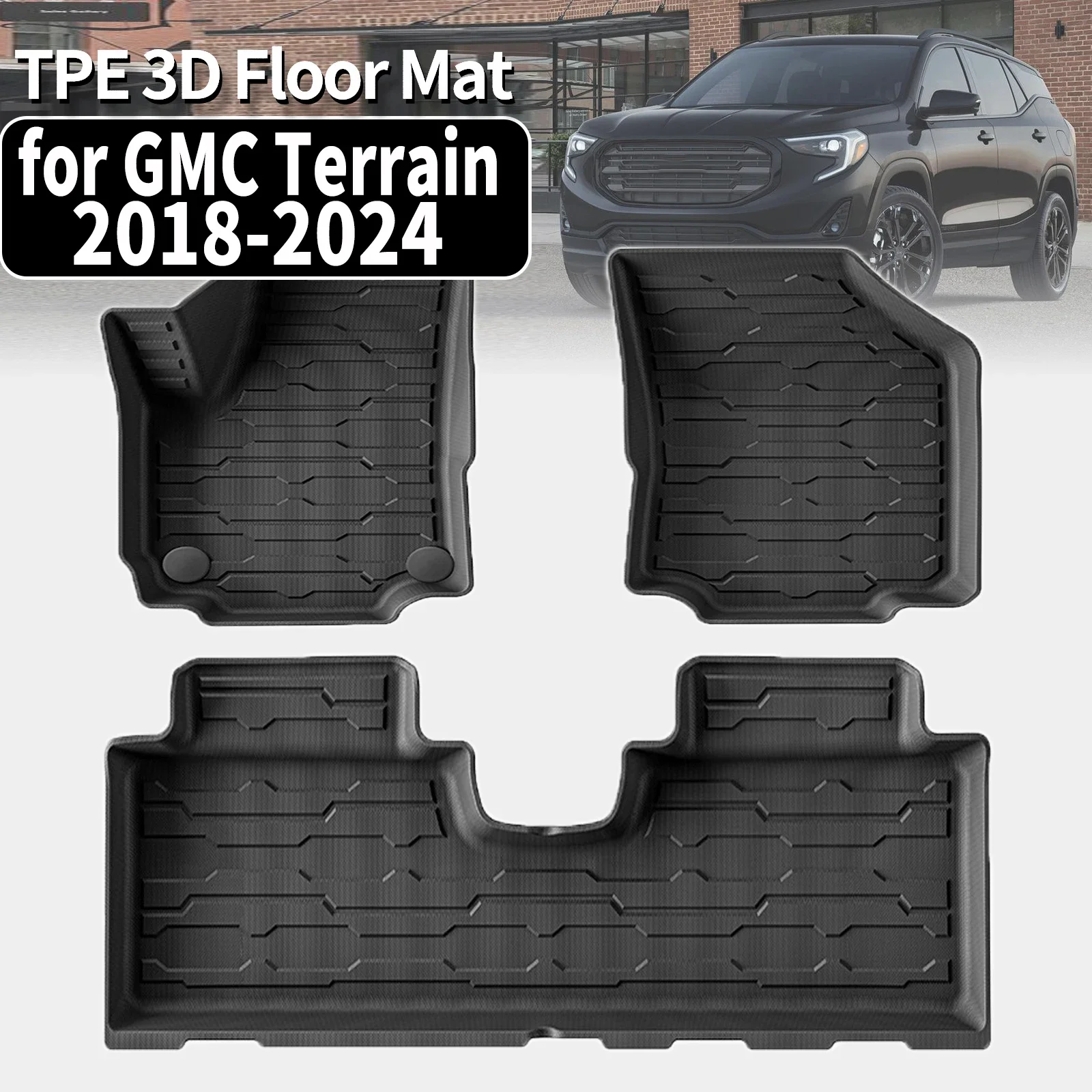 

for GMC Terrain 2024 2023 - 2018 TPE Car Floor Mats Waterproof Non-Slip Easy Clean Accessories